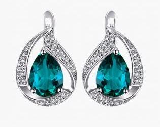 Crystal Teardrop Elegance Earrings