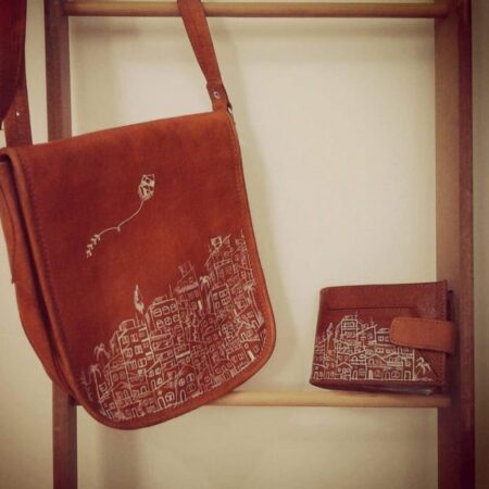 Urban Artisan Leather Sling Bag & Wallet Set